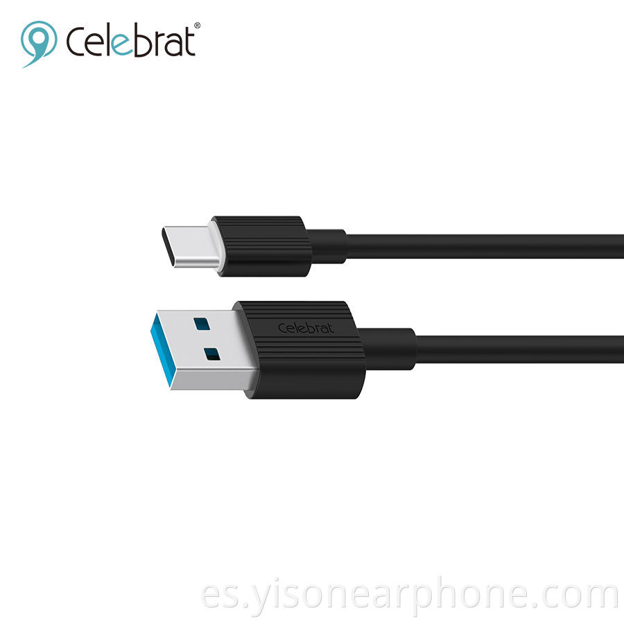 CB-09 Tipo C Cargador Cable de datos Cable USB de metal Cable de cargador móvil